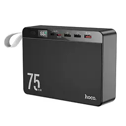 УМБ портативний зарядний акумулятор POWER BANK 75000mAh 22.5W з швидкою зарядкою PD20W QC LCD дисплей повербанк Hoco J94