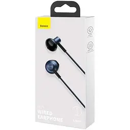 Навушники Baseus Encok 3.5mm Wired Earphone H19 NGH19-03 Blue - мініатюра 4