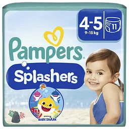 Підгузки Pampers для плавання Splashers Розмір 4-5 (9-15 кг) 11 шт (8001090698384) - мініатюра 1