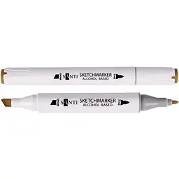 Набір спиртових маркерів Santi Professional SA-42 бронзово-зелений 6 шт. (390862)