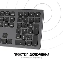 Клавіатура OfficePro SK1550 Wireless Black (SK1550B) - мініатюра 10