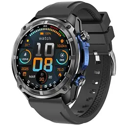 Годинник наручний смарт UWatch Smart Navigation Pro GPS 2 ремінця Чорний (2861448527)