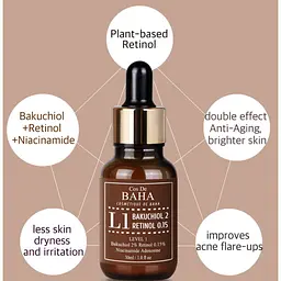 Сироватка для обличчя Cos De BAHA L1 Bakuchiol & Retinol Serum 30 мл - мініатюра 3