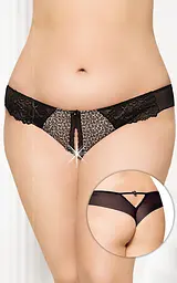 Трусики з вирізом Softline G-string 2435, XL (леопардовий)