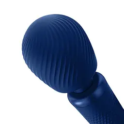 Вібромасажер Fun Factory VIM Vibrating Wand midnight blue, суперпотужний та легкий, до 6 годин роботи - мініатюра 6