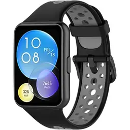 Ремінець DK Silicone Sport Band Nike для Huawei Watch Fit 2 (black / grey)