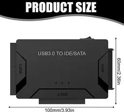 USB 3.0 адаптер Aicharynic SATA/IDE для HDD та SSD 2.5"/3.5" - мініатюра 4