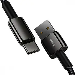 Кабель Baseus Lightning Tungsten Gold Fast Charging Data Cable USB for Lightning 2m Black (CALWJ-A01) - мініатюра 3