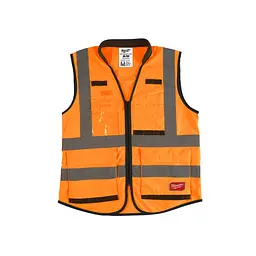 Жилет помаранчевий PREMIUM MILWAUKEE, сигнального забарвлення (2XL / 3XL)