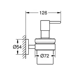 Дозатор для рідкого мила Grohe QuickFix Start 41195000, Білий - мініатюра 2
