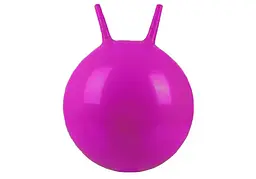М'яч для фітнесу дитячий EasyFit 45 см з рожками рожевий (EF-0380-P)