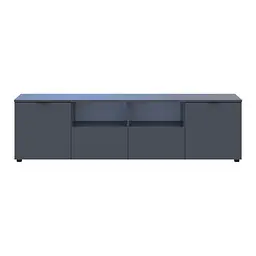 Комод Doros Рон 4 Графіт 2 фасади 2 шухляди 180х38х50 (44900234) - мініатюра 8