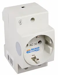 Розетка модульна з заземленням AC30 АСКО‑УКРЕМ (A0150010104) - мініатюра 3