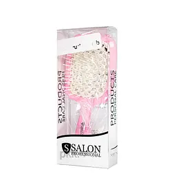 Щітка для волосся Salon Professional продувна 20 см SP0099 SL, Рожева з білим - мініатюра 8