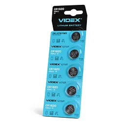 Батарейка літієва Videx CR1620 5шт BLISTER CARD VIDEX (23371-000)