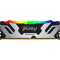 Пам'ять для настільних комп'ютерів Kingston Fury 32 GB (2x16 GB) DDR5 6400 MHz Renegade Silver RGB (KF564C32RSAK2-32) - мініатюра 2