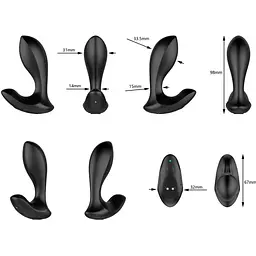 Анальна пробка Nexus DUO Remote Control Beginner Butt Plug Small Black - мініатюра 2