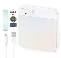 Стельовий світильник USB Перезаряджуваний димований 3 кольори Пульт дистанційного керування Таймер PIR Датчик руху