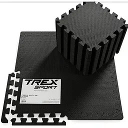 Мат-пазл EVA 1см Trex Sport TX-010PM - 24 частин чорний