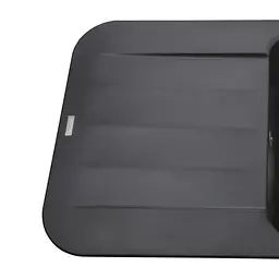 Гранітна мийка Globus Lux Ober чорний 780x500 мм А0002, Чорний - мініатюра 2