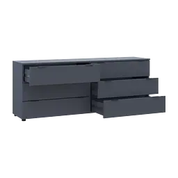 Комод Doros Рон 9 Графіт 6 Шухлядок 160х38х62 (41516176) - мініатюра 6