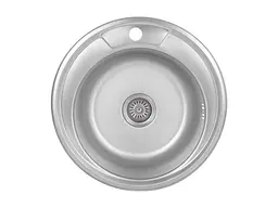 Мийка врізна Brinex 490x490х160мм 1 490-A, Satin 0,6мм BRIN490SAT06