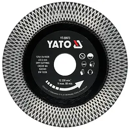Диск відрізний алмазний по гресу і кераміці YATO Ø= 125/22.2x1.8 мм (YT-59973)