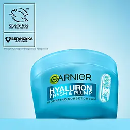 Крем-сорбет для обличчя Garnier Hyaluron Fresh & Plump зволожувальний з гіалуроновою кислотою для надання свіжості та пружності шкірі 85 г - мініатюра 8