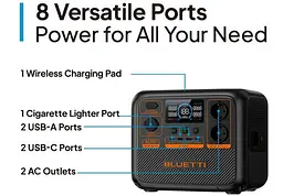 Портативна зарядна станція Bluetti AC70P 1000W 864Wh EU євро розетки - мініатюра 6