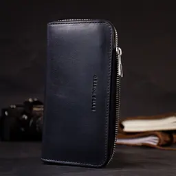 Шкіряний чоловічий гаманець GRANDE PELLE 19,5х10х2,2 см acs0026944 - мініатюра 6