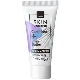 Крем-сироватка для обличчя Avon з церамідами і маслом ши Живлення 10 мл (158511402)
