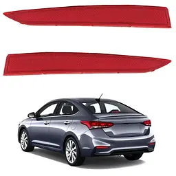 Відбивач бампера заднього HYUNDAI ACCENT (2018-2022р) лівий OEM 92405H5000 (катафот) - мініатюра 3