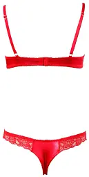Комплект білизни Cottelli Lingerie Half-cup Bra Set, 85B/L (червоний) - мініатюра 4