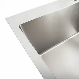 Кухонна мийка нержавійка Platinum Handmade 70x50 HSB (квадратний сифон 3,0/1,0), Нержавіюча сталь - мініатюра 4