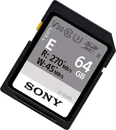Карта пам'яті Sony SDXC Entry 64GB C10 UHS-II U3 V30 (SFE64A.ET4) [100452] - мініатюра 3