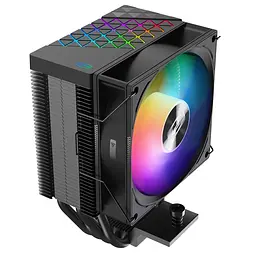 Кулер для процесора PcCooler R400 ARGB, Black, алюміній/мідь, 1x90 мм ARGB, для Intel 1700/1200/115x, AMD AM5/AM4, висота 133 мм, до 180 Вт - мініатюра 2
