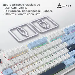 Клавіатура Ajazz AK980 MAX Magnetic switches Blue White Dark Blue (AK980-MAX-M-BWD (AK980-MAX-M-BWDB) - мініатюра 7