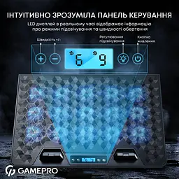 Охолоджуюча підставка для ноутбука GamePro CP1140 - мініатюра 8