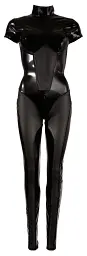 Комбінезон Cottelli Party Jumpsuit Wet Look, M (чорний) - мініатюра 7