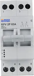 Ручний перемикач вводу (І‑0‑ІІ) 2P 63A RPV АСКО‑УКРЕМ (A0010220006) - мініатюра 2
