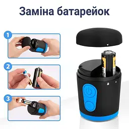 Помпа для збільшення члена BIGMAN Automatic електронна вакуумна 23 см Чорно-синя - мініатюра 6
