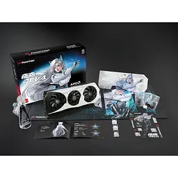 Відеокарта PowerColor AMD Radeon RX 9070 XT 16GB Hellhound Reva Edition (RX9070XT 16G-L/OC/REVA) (GDDR6, 256 bit, PCI-E v5.0 x16) - мініатюра 9