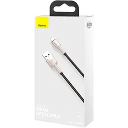 Кабель Baseus Cafule Metal USB to Lightning 1m Black (CALJK-A01) [82093] - мініатюра 10