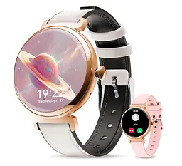 Смарт-годинник Oukitel BT-30 IP68 AMOLED Gold White-Pink - мініатюра 2