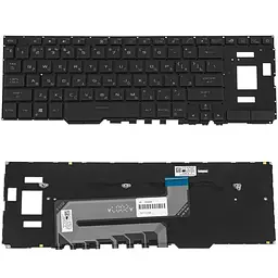 Клавіатура для ноутбука ASUS (GX551 series) rus, black, без фрейму, підсвічування клавіш