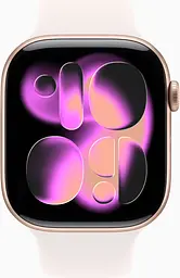 Смарт-годинник Apple Watch Series 11 GPS 46mm Rose Gold Alu. Case w. Light Blush S. Band - M/L (MEV74) - мініатюра 2