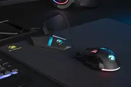 Тримач кабелю 2E GAMING "Bungee Scorpio", Grey, 7 режимів LED-підсвічування з сенсорним керуванням, 3xUSB 2.0, кардрідер microSD, 1 x microUSB, 1.2 м (2E-MB001U) - мініатюра 7