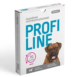 Нашийник ProVET Profiline для великих порід собак 70 см фуксія інсектоакарицид - мініатюра 7