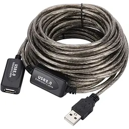 Кабель Cablexpert USB AM-AF продовжувач 30.0 м активний чорний