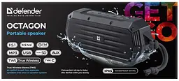 Портативна колонка Octagon Black (65039) Defender teh0022398 - мініатюра 7